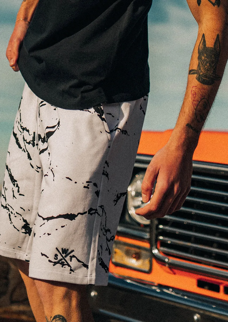 Bermuda VENICES - MINIMAL CAMO WHITE
