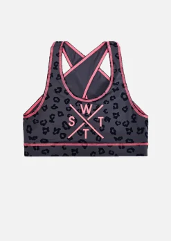 Brassière de bain XLENNOX - LEOPARD DARK IRON