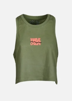 Crop T-shirt XTOP - OLIVE