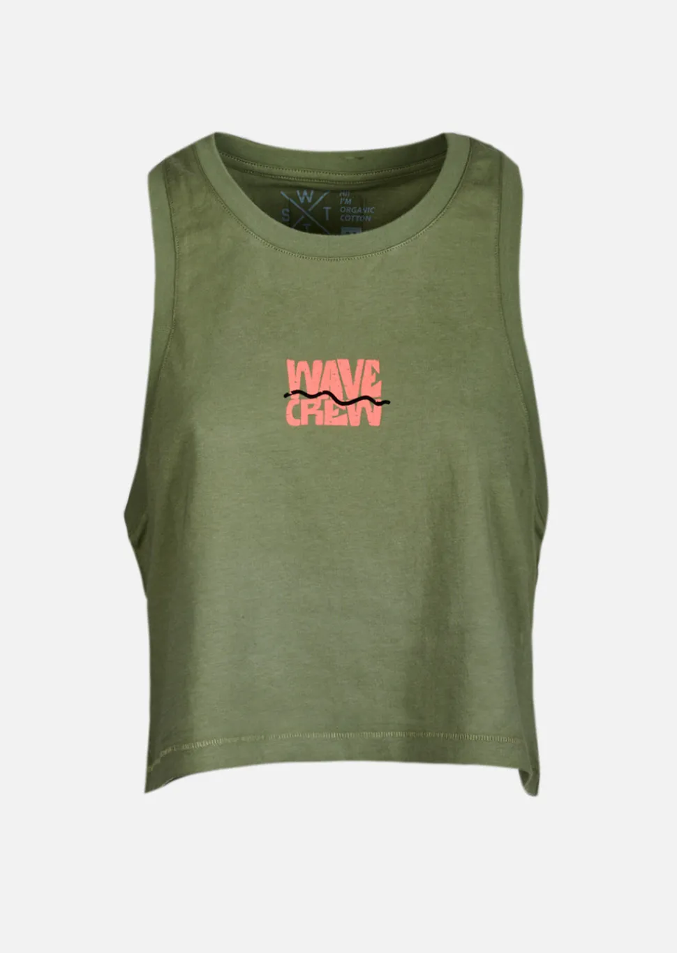 Crop T-shirt XTOP - OLIVE