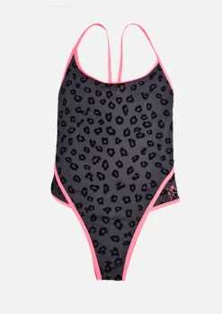 Maillot de bain OZZIE - LEOPARD DARK IRON