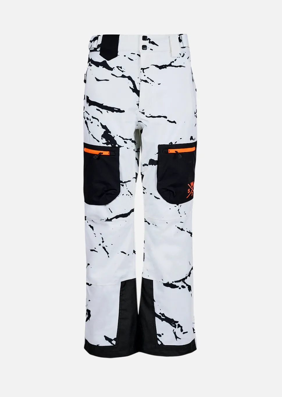 Pantalon de ski junior X-JIB - Camouflage Blanc