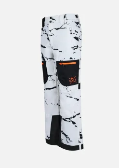 Pantalon de ski junior X-JIB - Camouflage Blanc