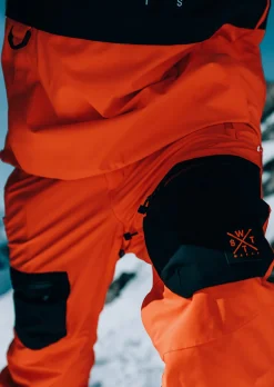 Pantalon de ski X Jib - Orange Fluo