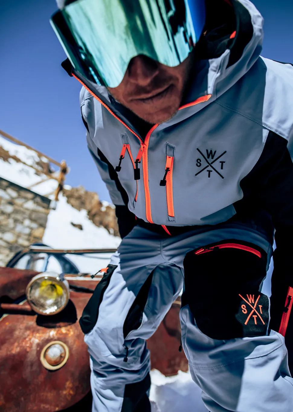 Pantalon de ski X-Jib - Bleu Gris