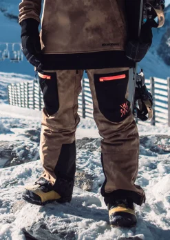 Pantalon de ski X-Jib - Marron Tie and Dye