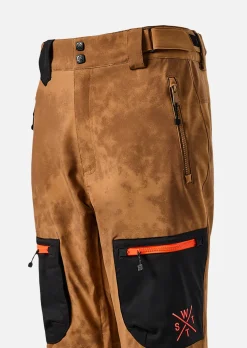 Pantalon de ski X-Jib - Marron Tie and Dye