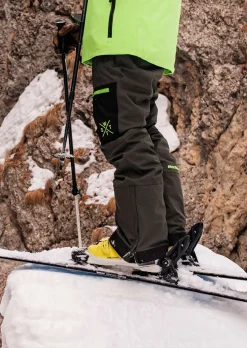 Pantalon de ski X-Jib - Vert Foncé et Vert Fluo