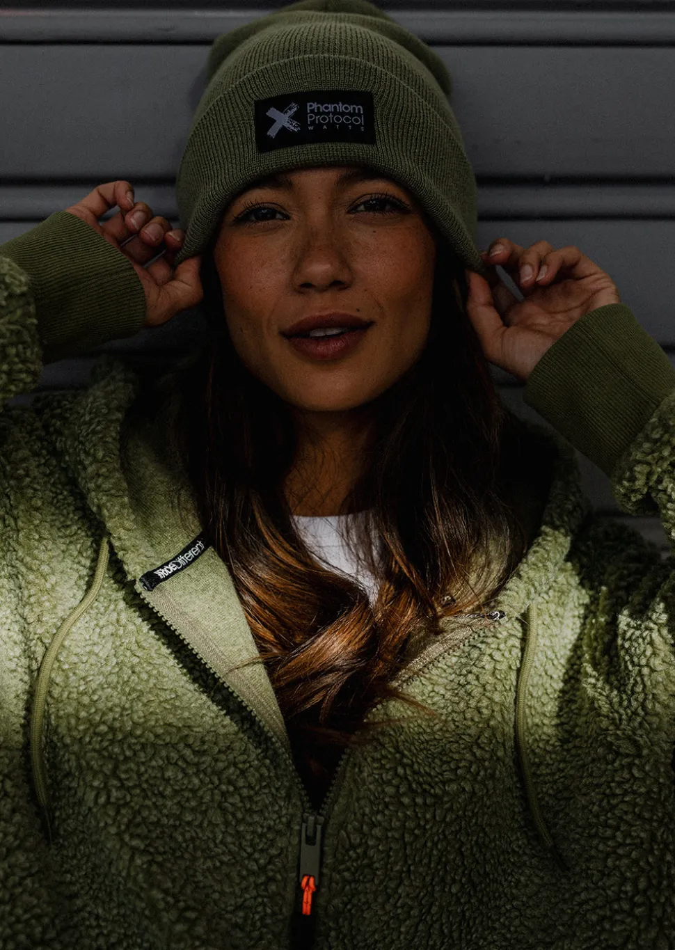 Polaire à Capuche X-Block - Olive