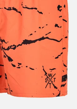 Short de bain R-Freshy - Minimal Camo Orange Corail
