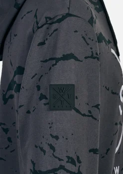 Sweat à capuche SPRAY - MINIMAL CAMO DARK IRON