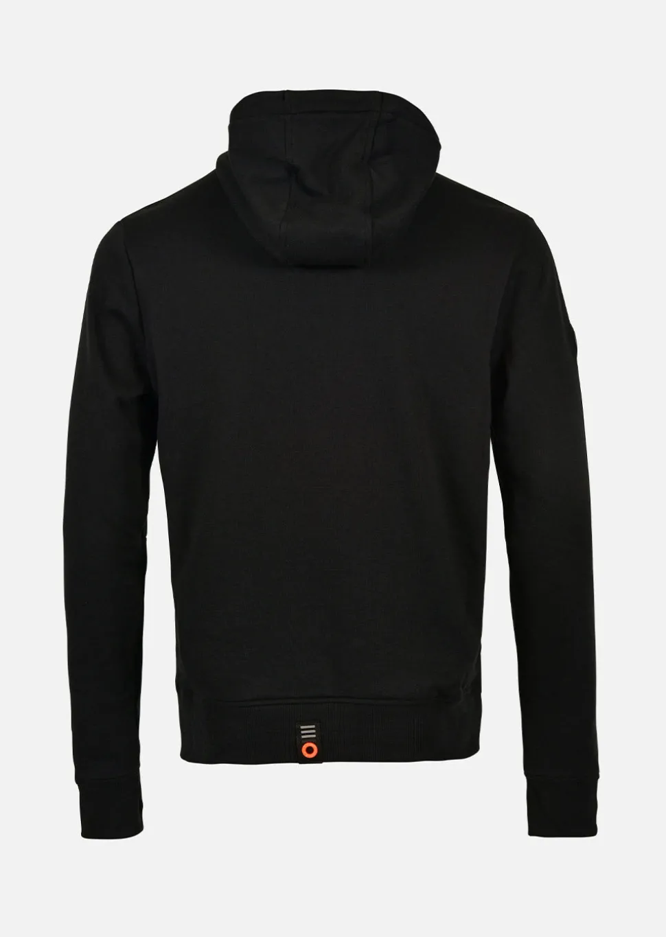 Sweat à capuche SPRAY - NOIR / ORANGE FLUO