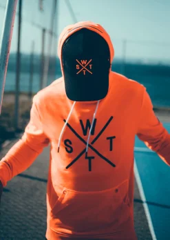 Sweat à capuche SPRAY - ORANGE FLUO