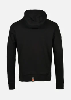 Sweat à capuche SPRAY Junior - NOIR / ORANGE FLUO