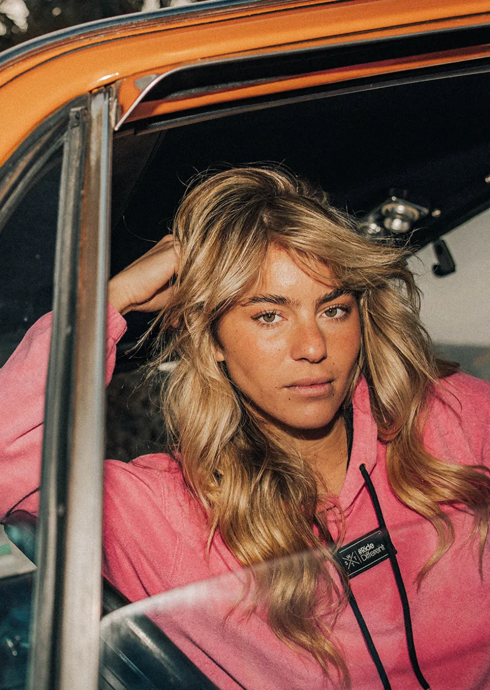 Sweat à capuche Updown - Hot Pink