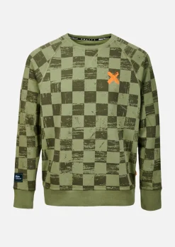 Sweat X-CHESS - RETRO OLIVE