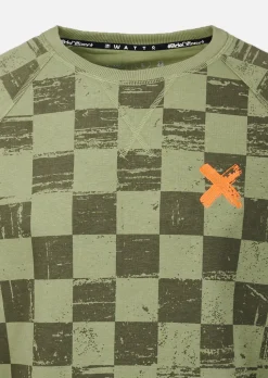 Sweat X-CHESS - RETRO OLIVE