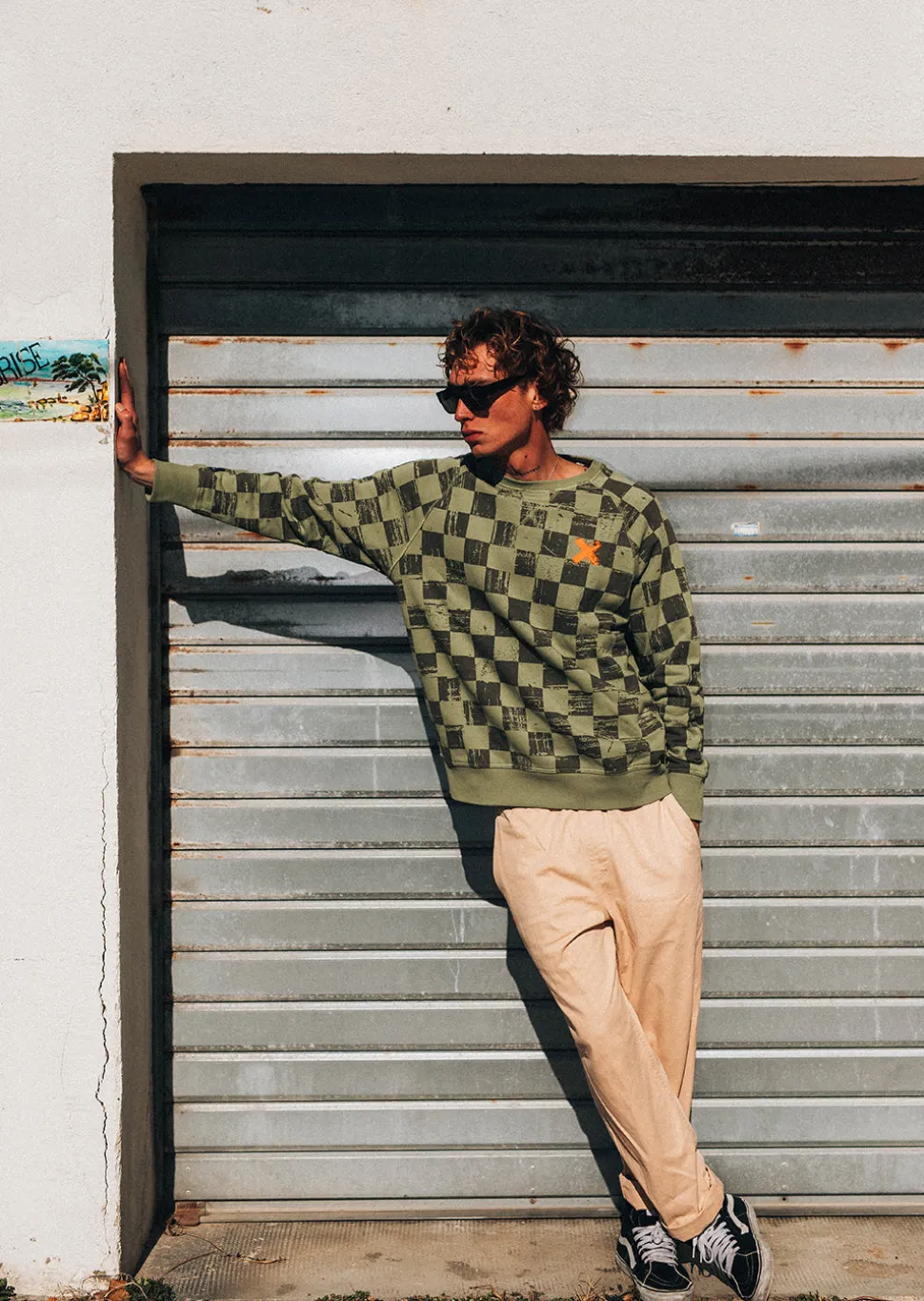 Sweat X-CHESS - RETRO OLIVE