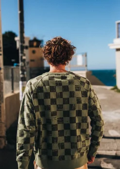 Sweat X-CHESS - RETRO OLIVE