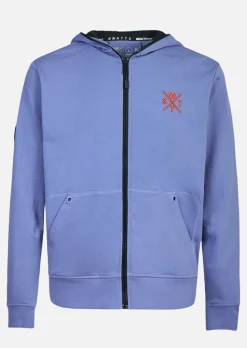 Sweat zip à capuche Blunt - Bleu Denim