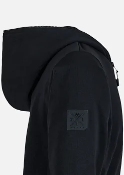 Sweat zip à capuche Blunt - Noir / Orange Fluo