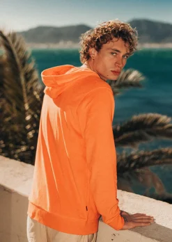 Sweat zip capuche UPWARD - ORANGE CORAIL