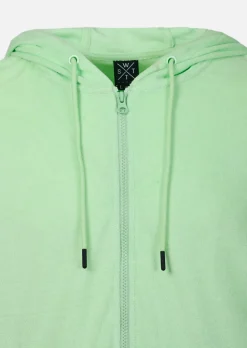 Sweat zip capuche UPWARD - VERT PASTEL
