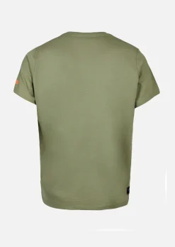 T-shirt WATTS01 - OLIVE / ORANGE