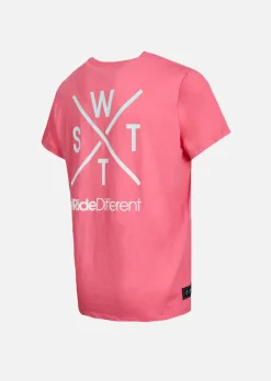 T-shirt WATTSADN - FLUO PINK / ICE BLUE