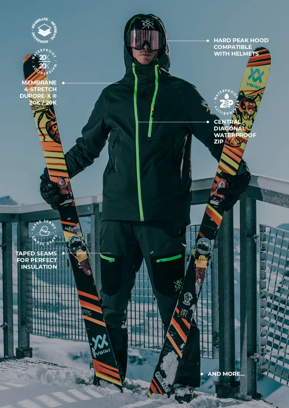 Veste de ski Venom - Vert Sapin