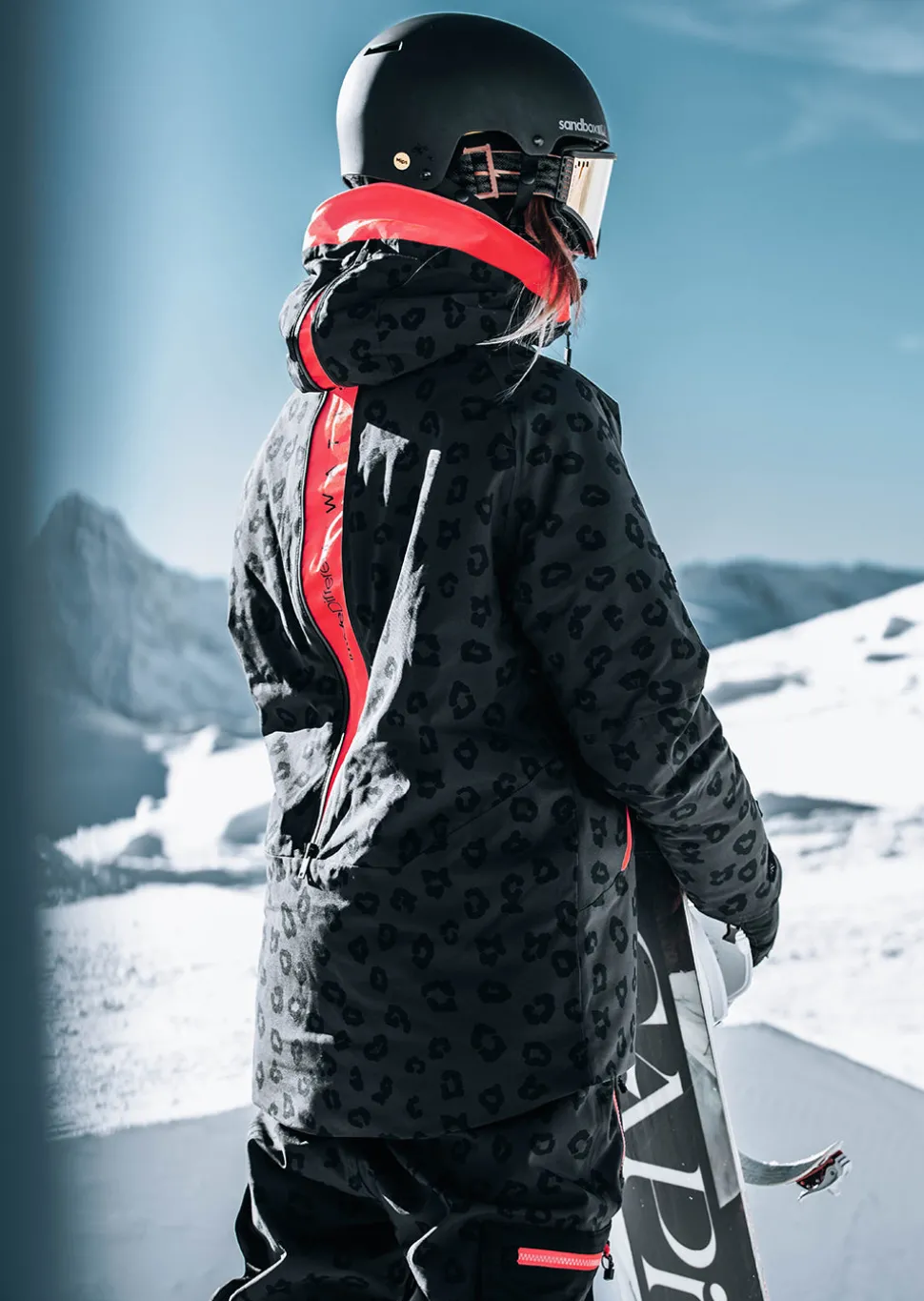 Veste de ski Venom-G - Imprimé Léopard Noir