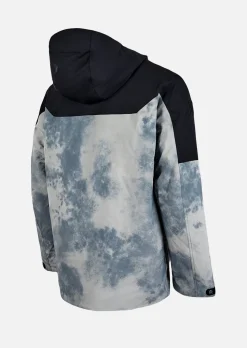 Veste de ski X-Gamma - Gris Tie and Dye et Vert Fluo