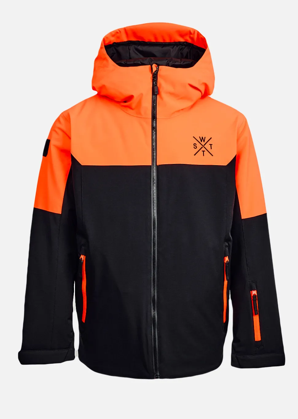 Veste de ski X-Gamma - Noir et Orange Fluo