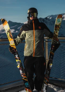 Veste de ski X-Gamma - Olive Tie and Dye