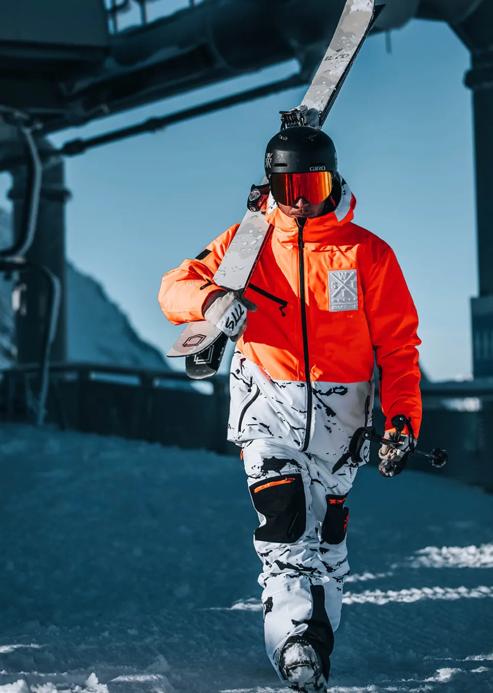 Veste de ski X-Temper - Camouflage Blanc
