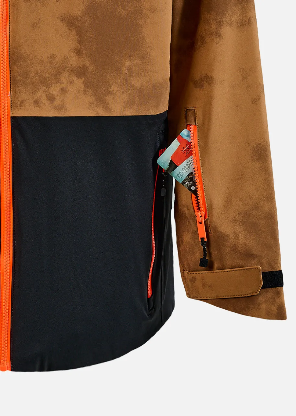 Veste de ski X-Temper - Marron Tie & Dye