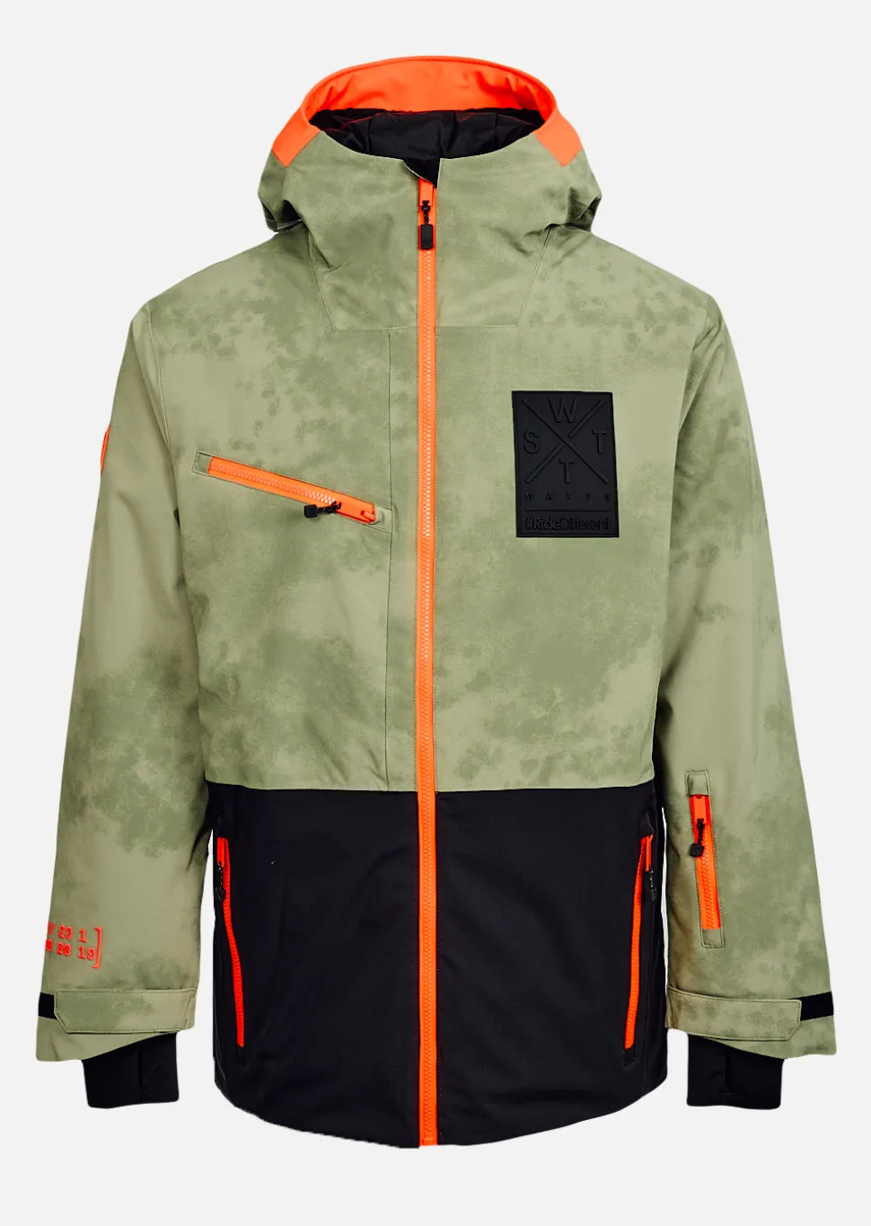 Veste de ski X-Temper - Olive Tie and Dye