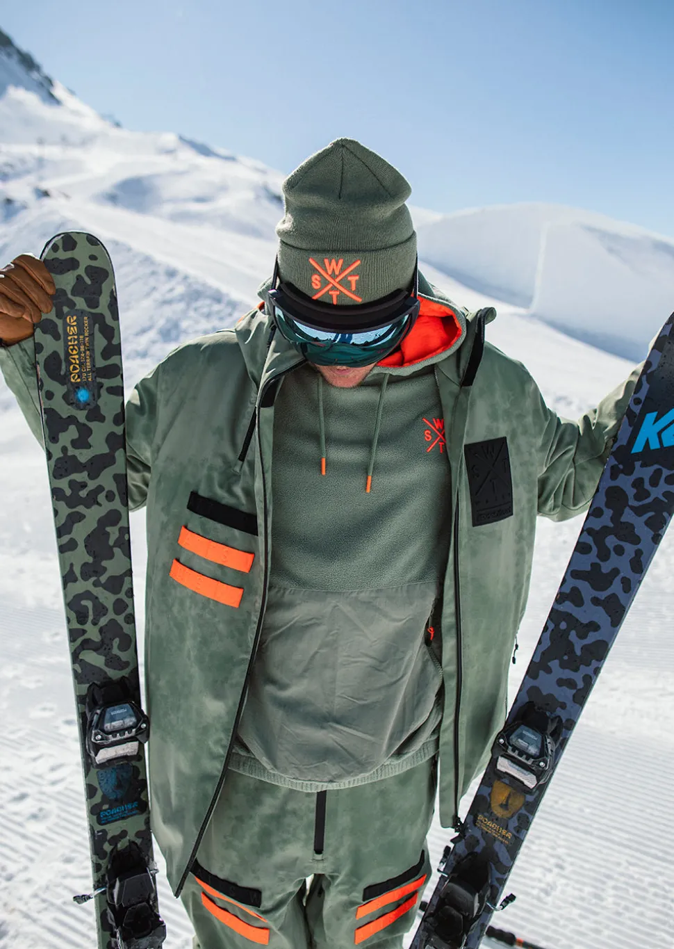 Veste de ski X-Wear - Olive Tie and Dye