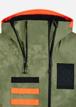Veste de ski X-Wear - Olive Tie and Dye