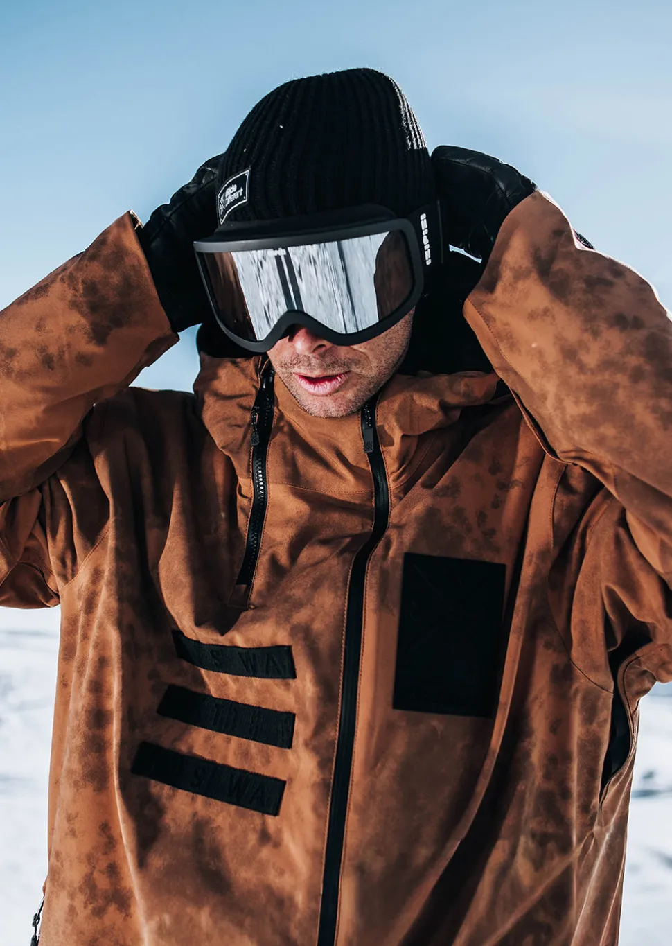 Veste de ski X-Wear X Kevin Rolland - Marron Tie & Dye