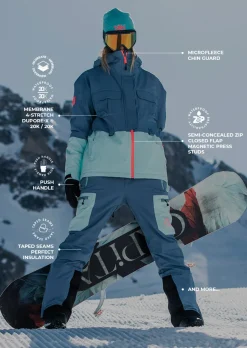 Veste de ski X-Wire - Bleu Gris